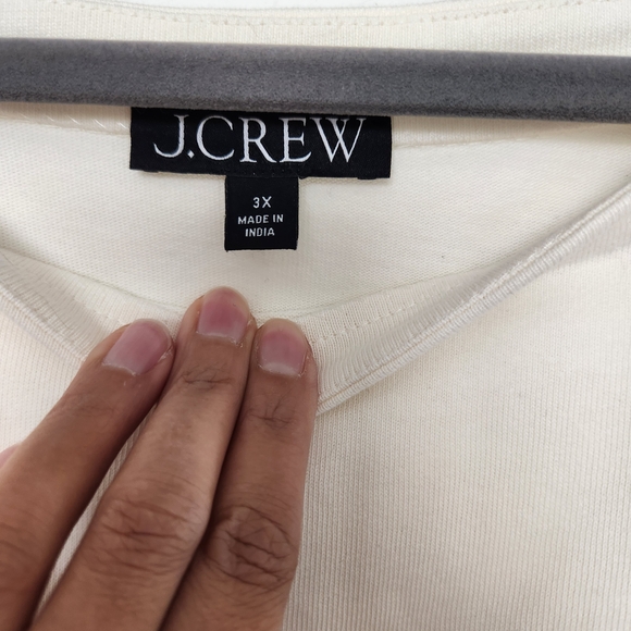 Plus-size J. Crew Black Sequin Boatneck Shirt - Picture 3 of 3